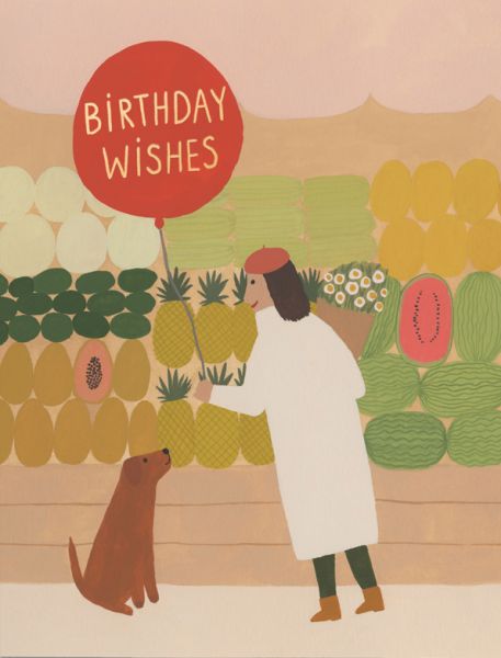 Foil Card-Fruit Stand Wishes