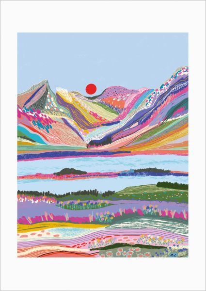 Card-Mountain Sunset