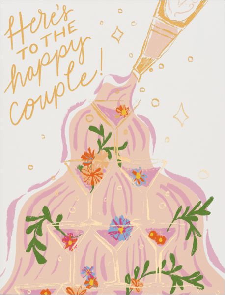 Foil Card-Champagne Fountain