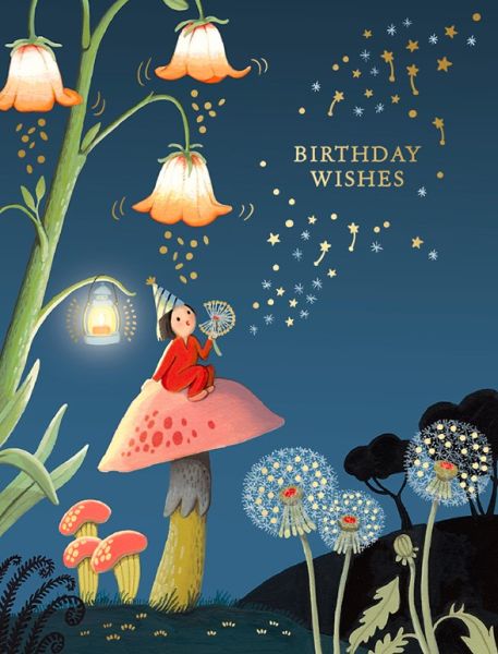 Foil Card-Dandelion Night Birthday 