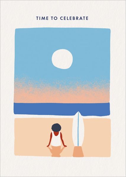Card-Time To Celebrate Surfer