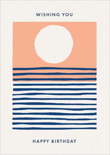 Card-Happy Birthday Stripes