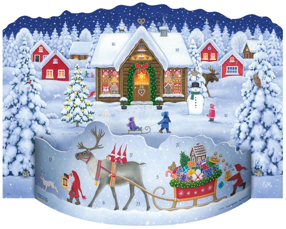 Advent Cal-Lge Poster-Tomte's Bakery