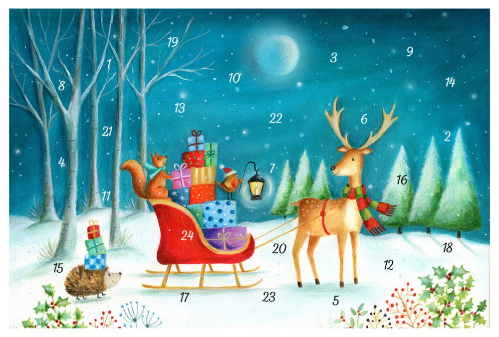 Advent Cal-Card-Gift Sledge
