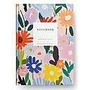 Kaleido A5 Premium Hard Cover Notebook-Gouache Floral