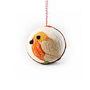Charity Decoration-Felt Bauble Robin