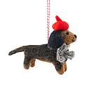 Charity Decoration-Felt Dog Dachshund