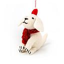 Decoration-Felt Dog Snowy