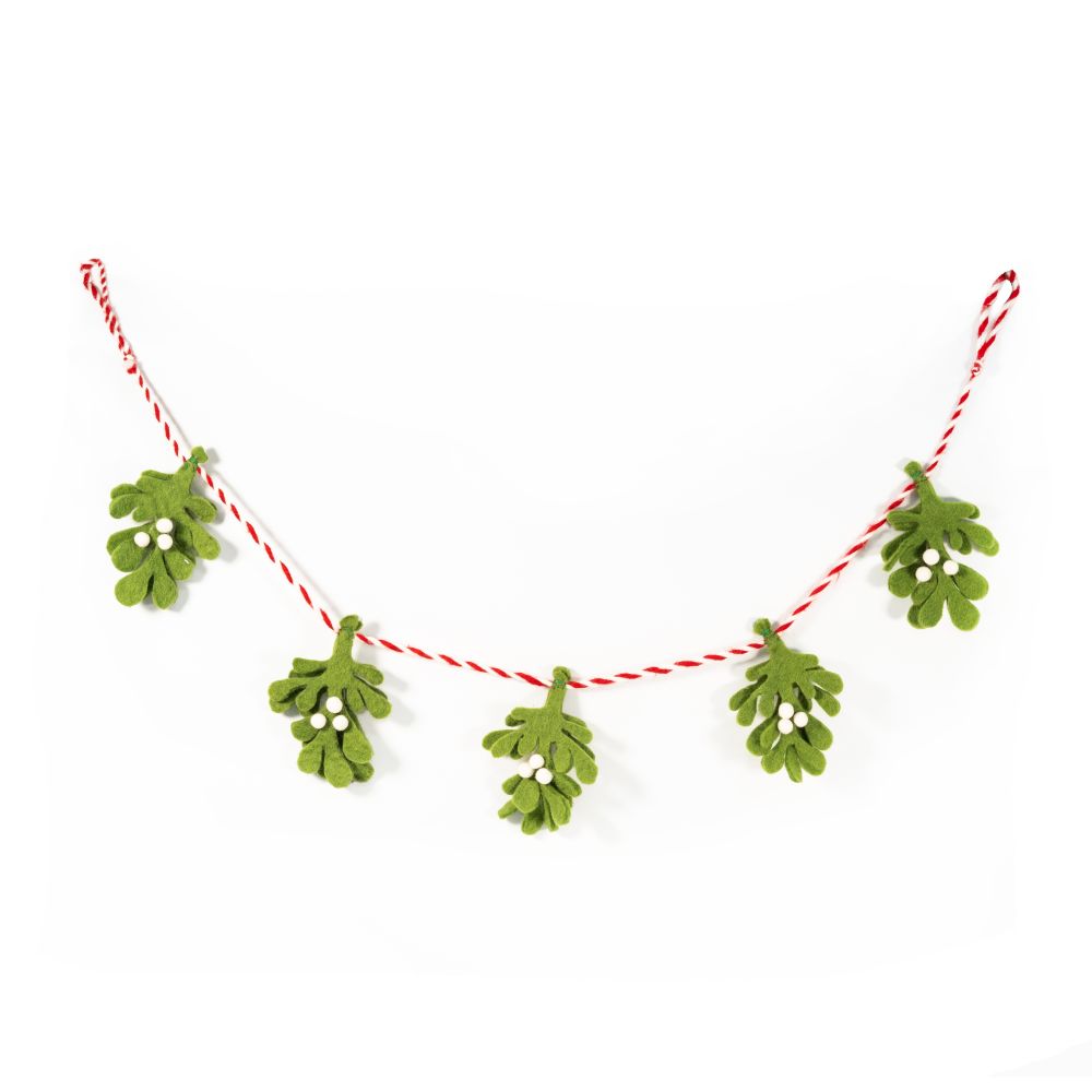 Decoration-Felt Mistletoe Bunting
