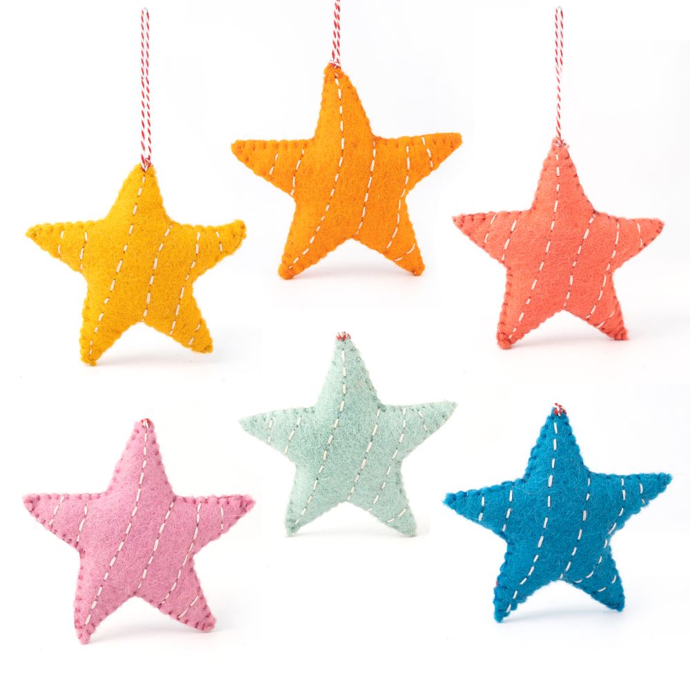 Decoration Set-Felt Stars