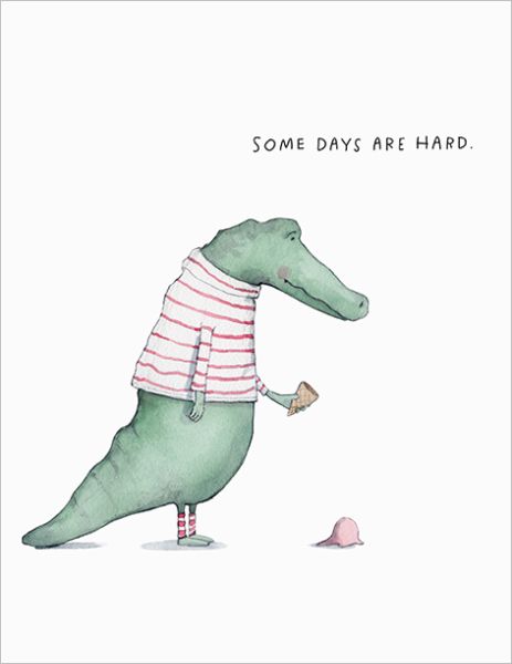 Card-Alligator Hard Day