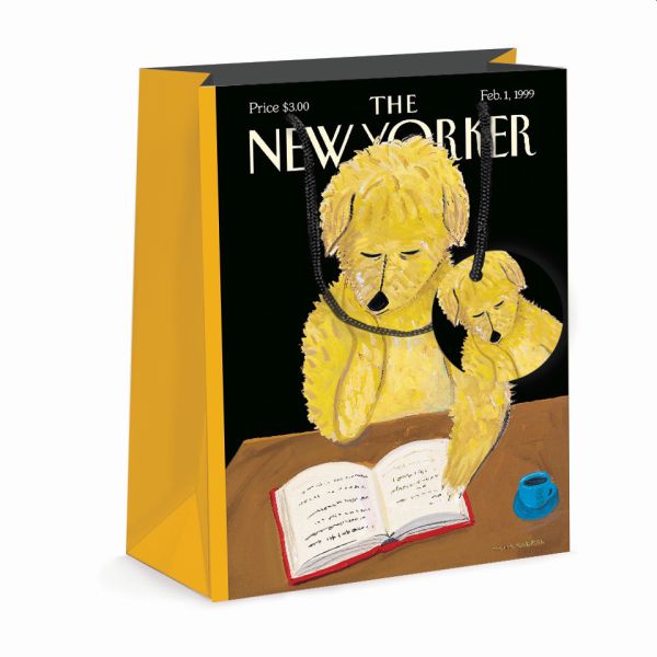 Gift Bag Medium-Dog Reading