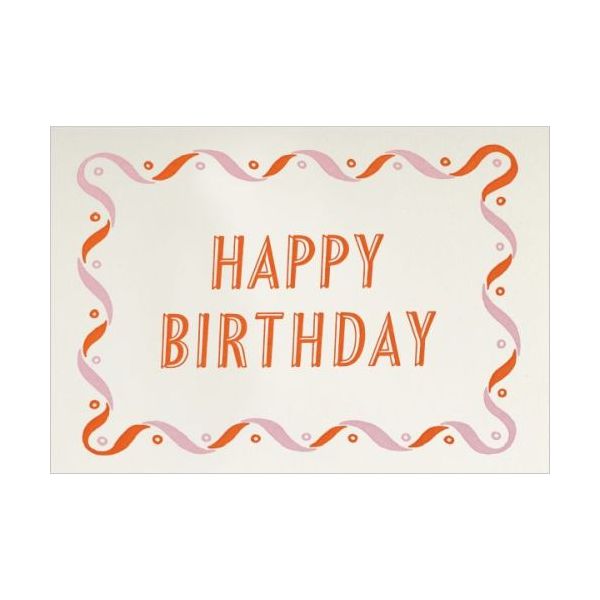 Mini Card-Pink and Orange Birthday