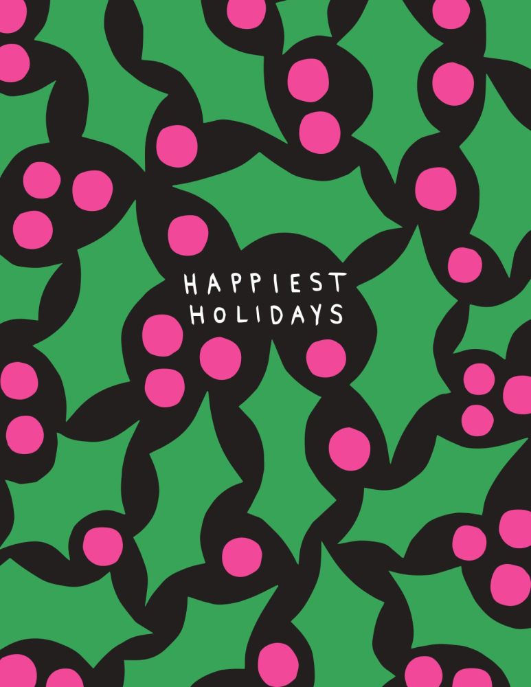 Card-Holly Holidays