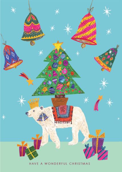 Card-Polar Bear and Tree