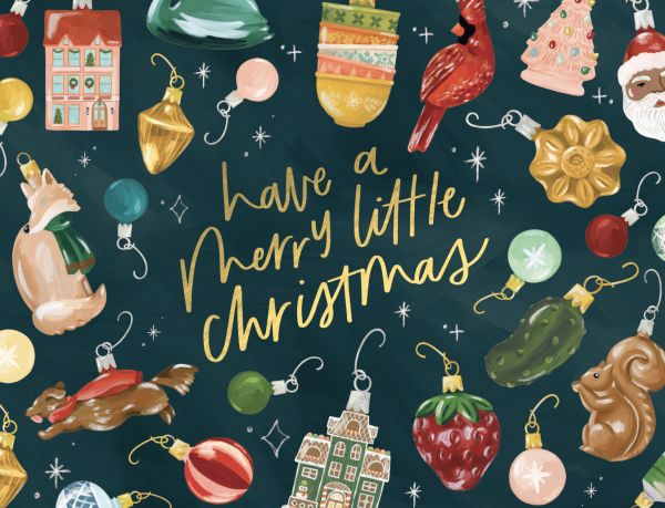 Foil Card-Christmas Ornaments 