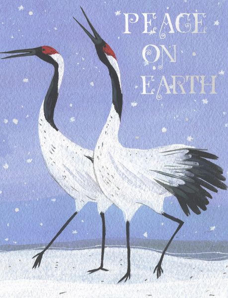 Foil Card-Snow Crane