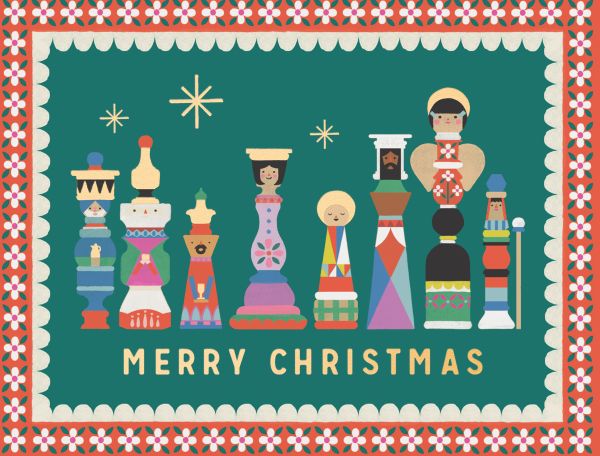 Foil Card-Nativity Scene