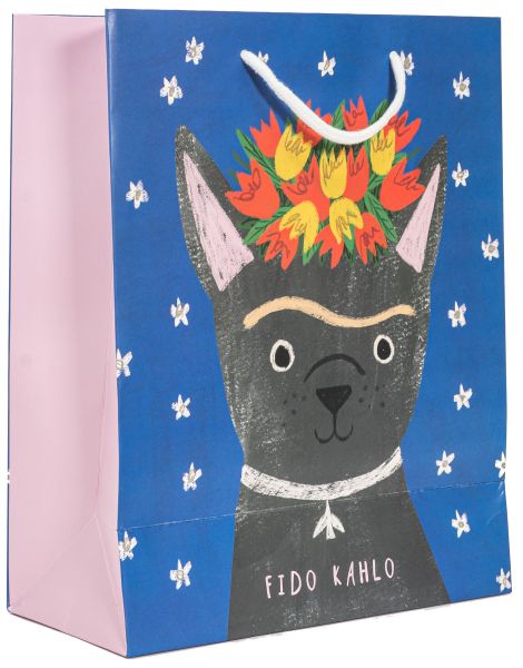 Gift Bag Large-Fido Kahlo