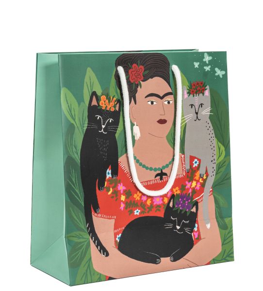 Gift Bag Medium-Frida and Her Catlo's