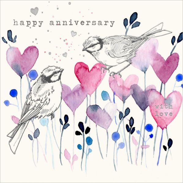 Foil Card-Love Hearts