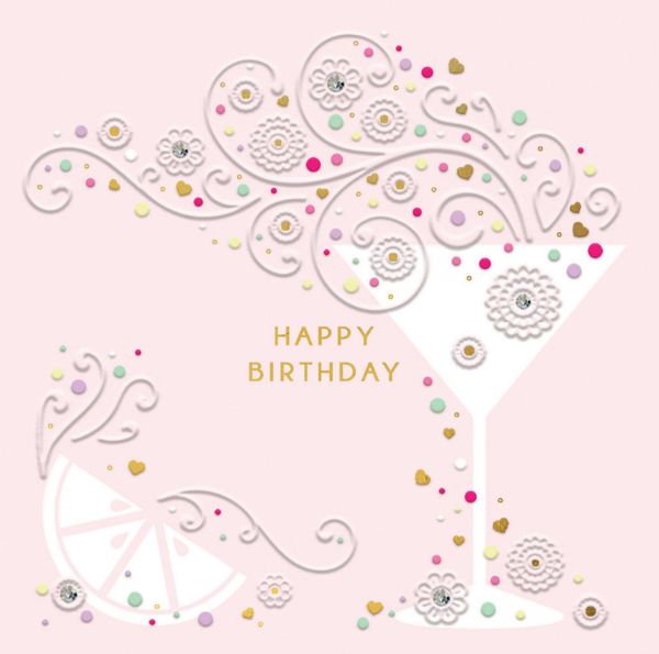 Foil Card-Birthday Cocktail