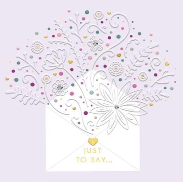 Foil Card-Hello Petal