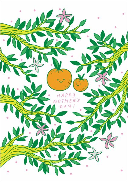 Card-Orange Mother's Day