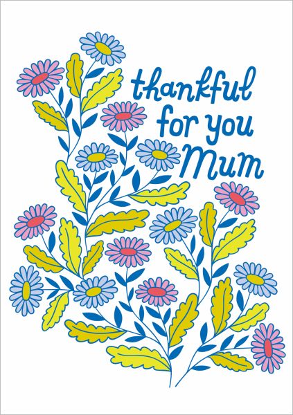 Card-Thank You Floral Mum 