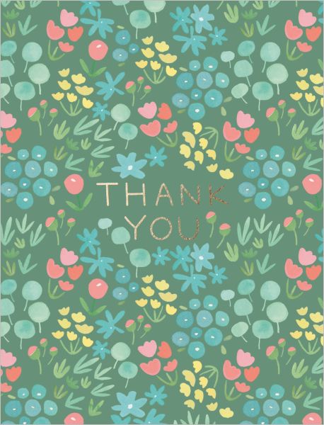 Foil Card-Green Meadow Thank You