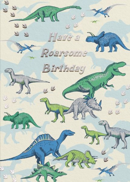 Cath Kidston Card-Birthday Dinosaurs