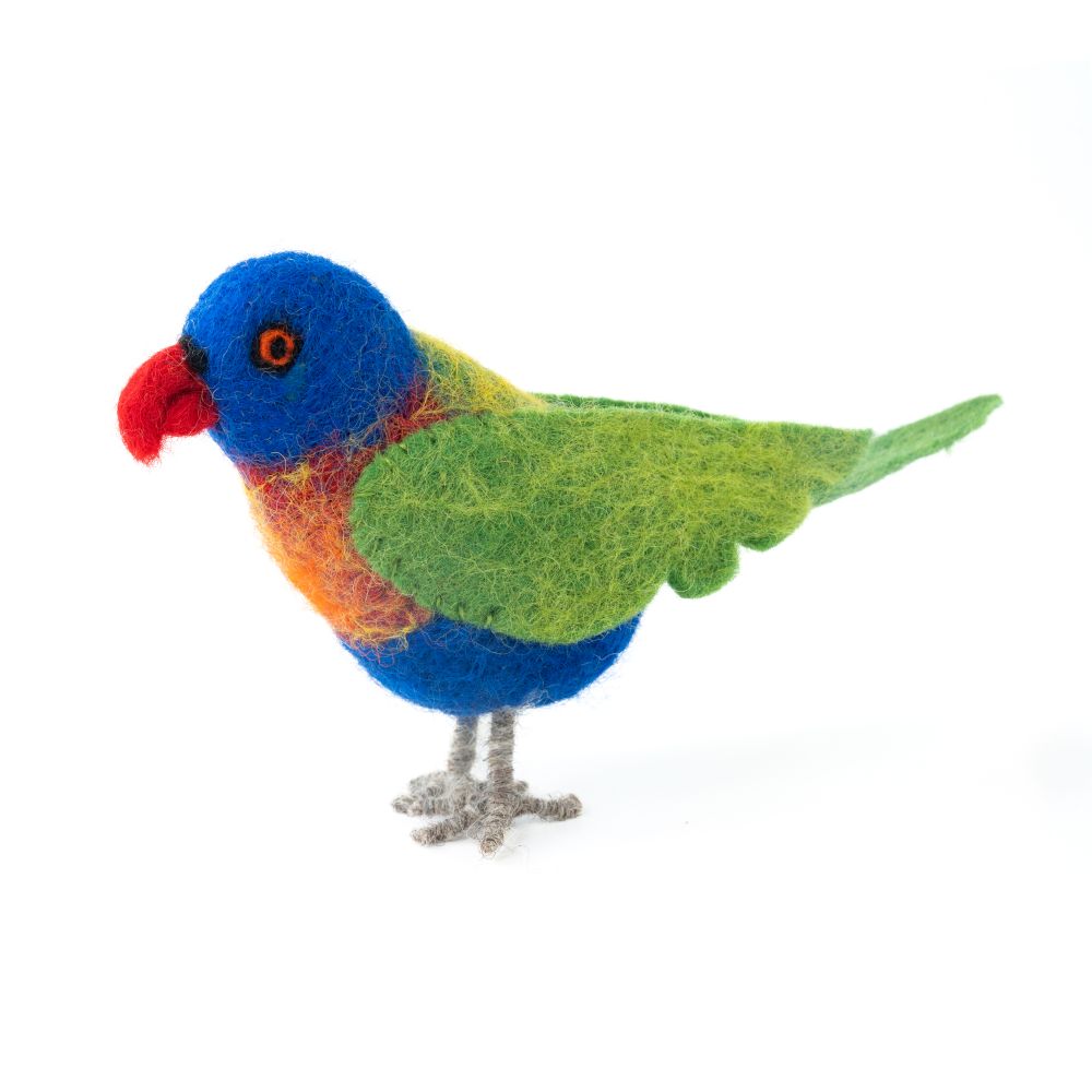 Handmade Felt Lorikeet
