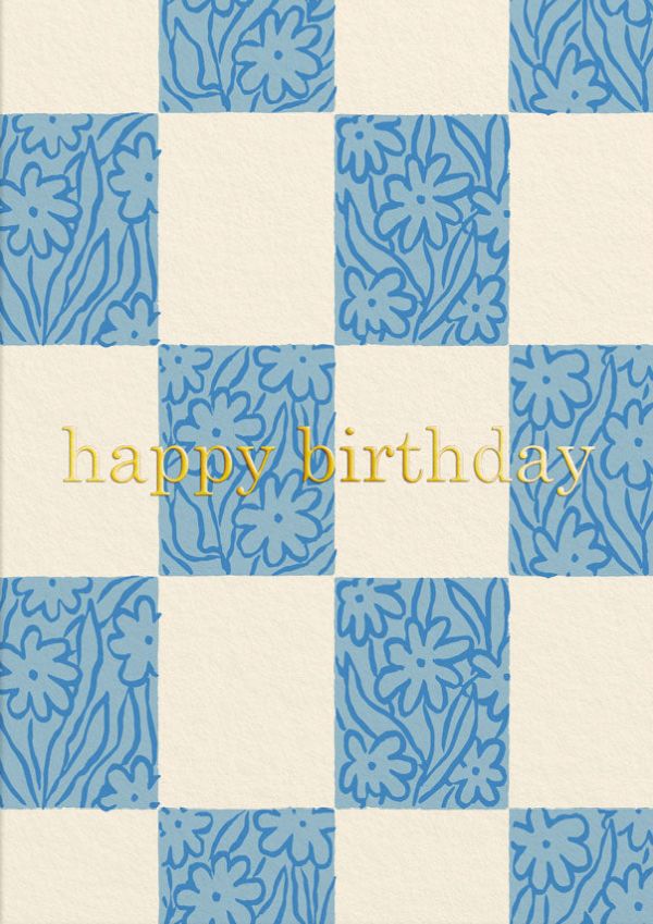 Foil Card-Happy Birthday Squares