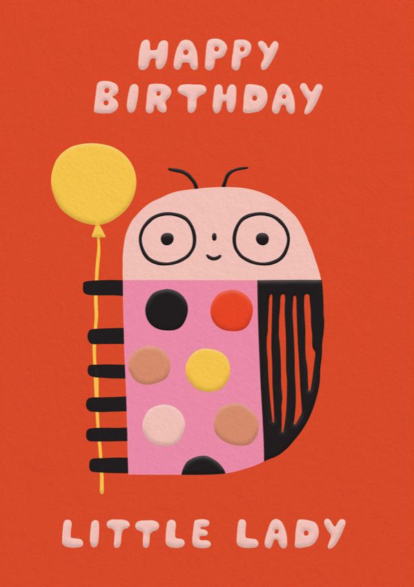 Card-Happy Birthday Little Lady