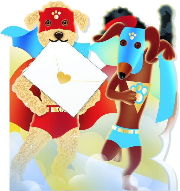 3D Card-Superdogs