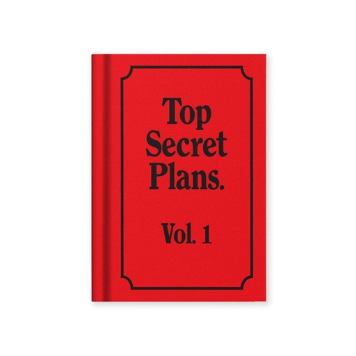 [OD-STN-OD-6-A7-13270] Hard Cover Tiny Notebook-Top Secret Plans