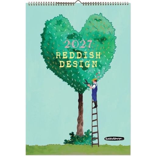 [A-VE-D27-RD-P] Vevoke Poster Calendar-Reddish