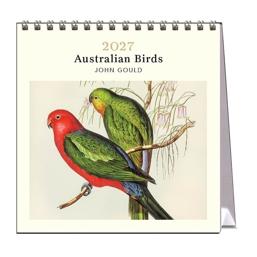 [B-VE-D27-JG1-D] Vevoke Desk Calendar-Australian Birds-John Gould