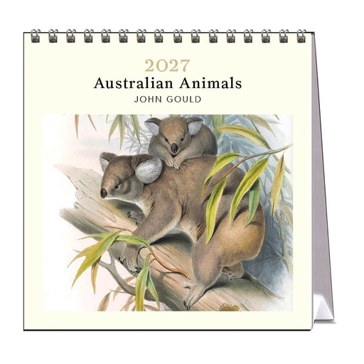 [B-VE-D27-JG2-D] Vevoke Desk Calendar-Australian Animals-John Gould