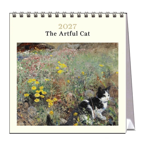 [C-VE-D27-AC-D] Vevoke Desk Calendar-Artful Cat