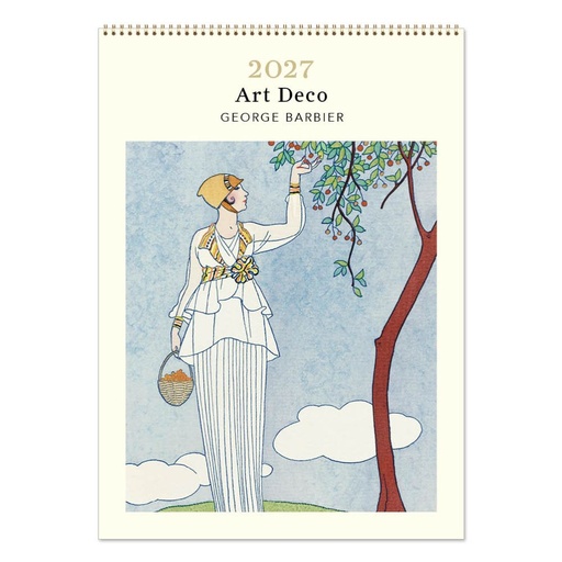 [C-VE-D27-AD-M] Vevoke Medium Calendar-Art Deco-George Barbier