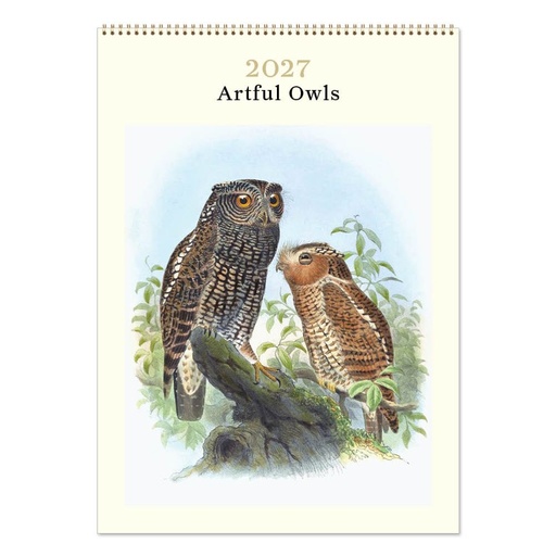 [C-VE-D27-AO-M] Vevoke Medium Calendar-Artful Owls