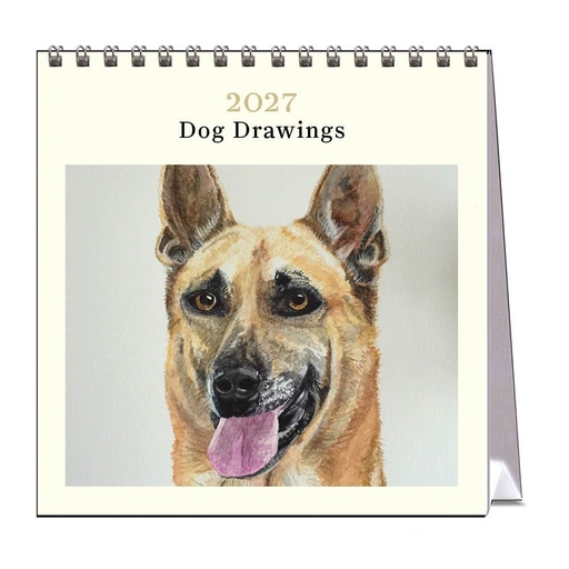 [C-VE-D27-DR-D] Vevoke Desk Calendar-Dog Drawings