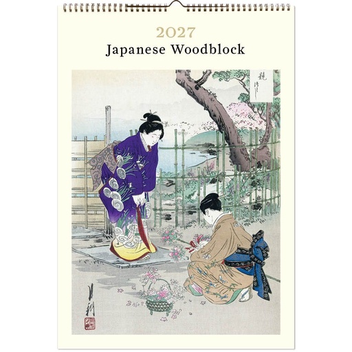 [C-VE-D27-JW-P] Vevoke Poster Calendar-Japanese Woodblock