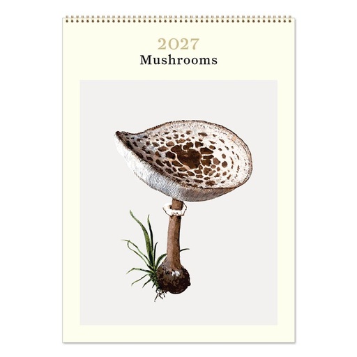 [C-VE-D27-MR-M] Vevoke Medium Calendar-Mushrooms
