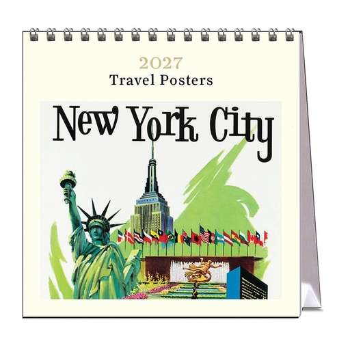 [C-VE-D27-PT-D] Vevoke Desk Calendar-Travel Posters
