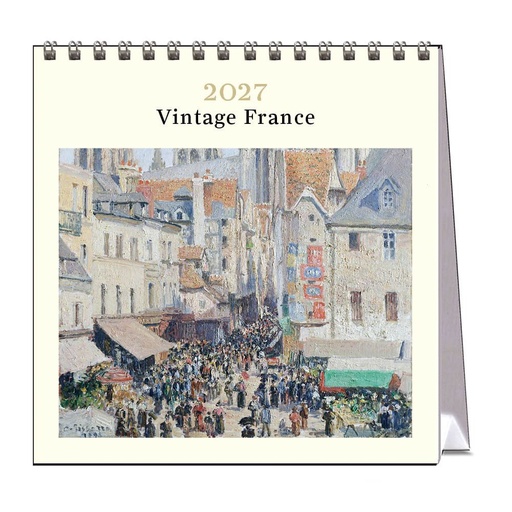 [C-VE-D27-VF-D] Vevoke Desk Calendar-Vintage France
