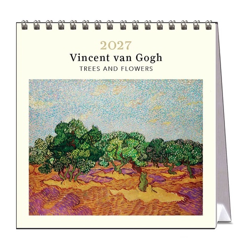 [C-VE-D27-VG2-D] Vevoke Desk Calendar-Van Gogh's Trees and Flowers
