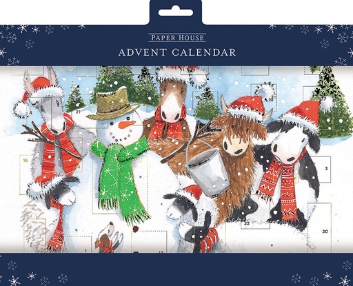 [AL-XCAL-2-AC0066] Advent Cal Poster-Snowman and Friends