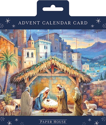 [AL-XCAL-3-AC0023] Advent Cal Poster-Christmas Nativity Scene